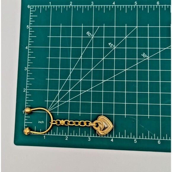 Judith Ripka Heart Bracelet - Etsy QVC Judith Ripka Gold Tone Heart Charm Keychain